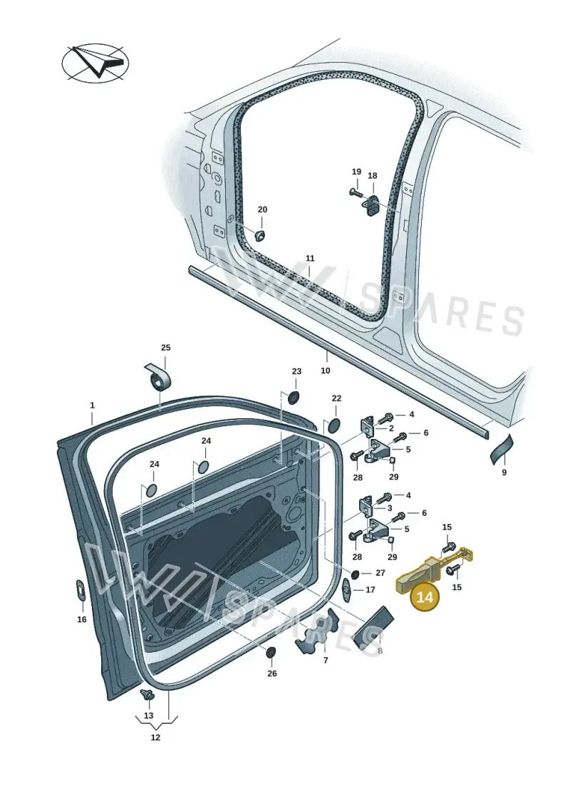 57H837203 — Skoda Kodiaq (2024-2024) diagram 57h831000, position 14