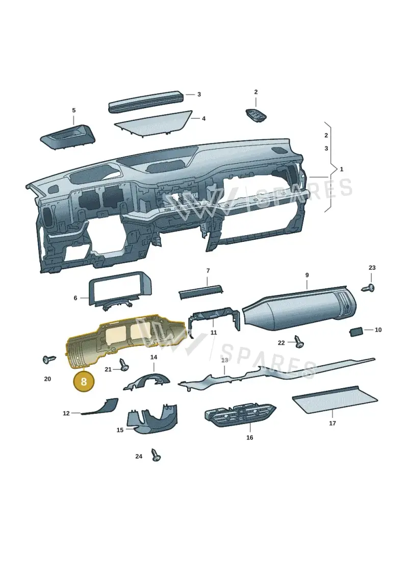 57H858719AECI — Skoda Kodiaq (2024-2024) diagram 57h857020, position 8