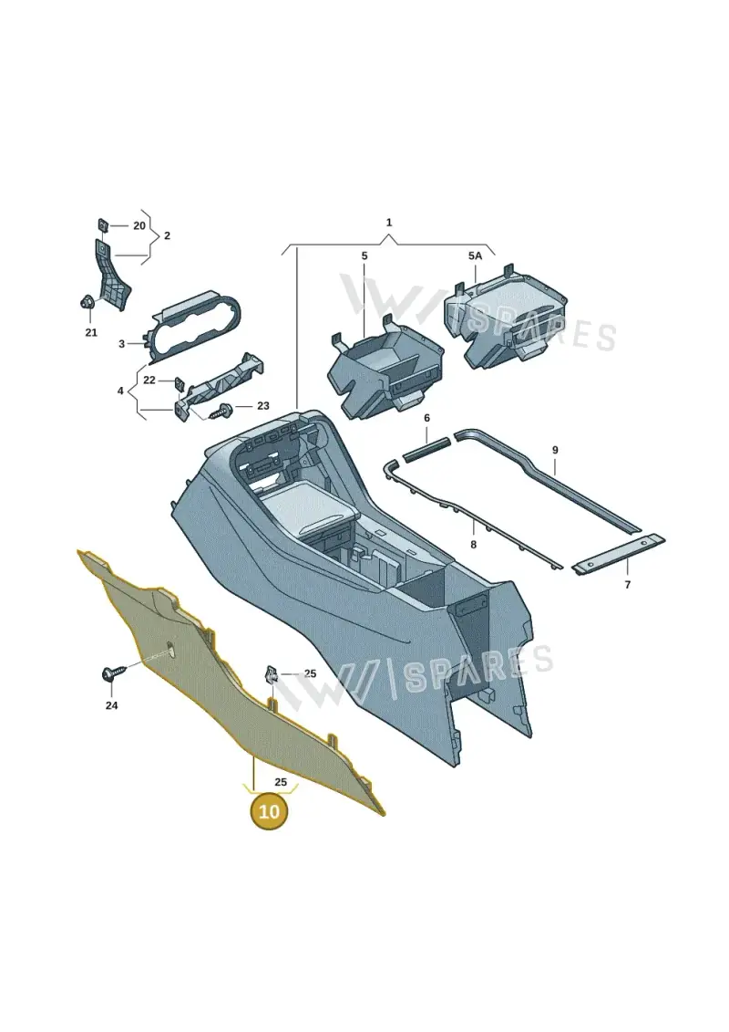 57H8630454PK — Skoda Kodiaq (2024-2024) diagram 57h863050, position 10
