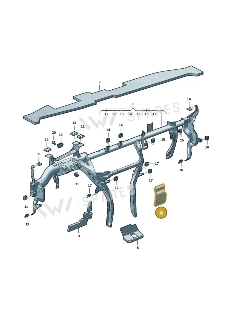 57H863310A — Skoda Kodiaq (2024-2024) diagram 57h857000, position 4