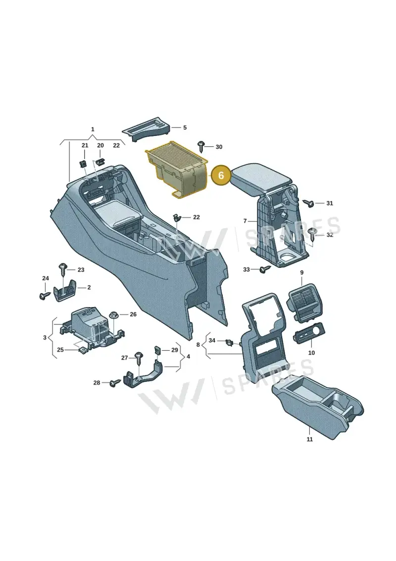 57H864051A4PK — Skoda Kodiaq (2024-2024) diagram 57h863060, position 6