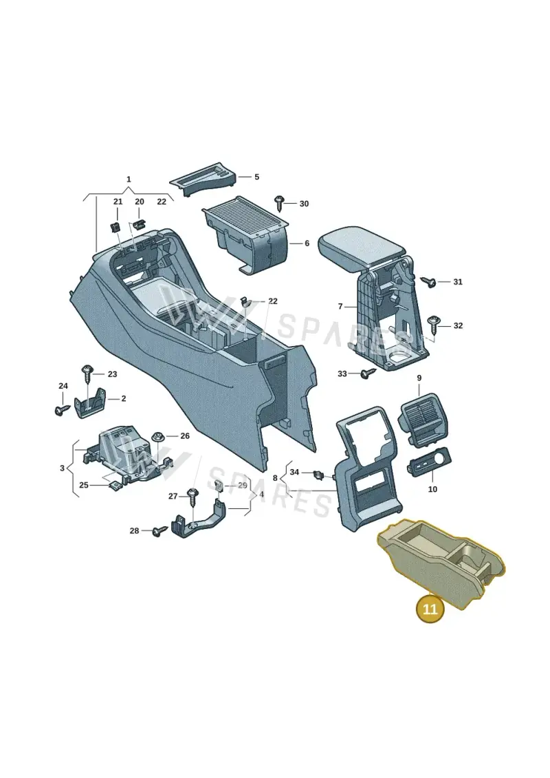 57H8640524PK — Skoda Kodiaq (2024-2024) diagram 57h863060, position 11