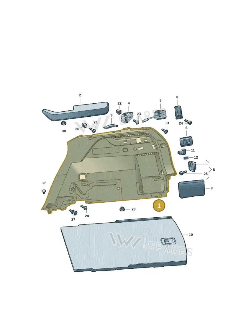 57H867427DZTB — Skoda Kodiaq (2024-2024) diagram 57h867080, position 1