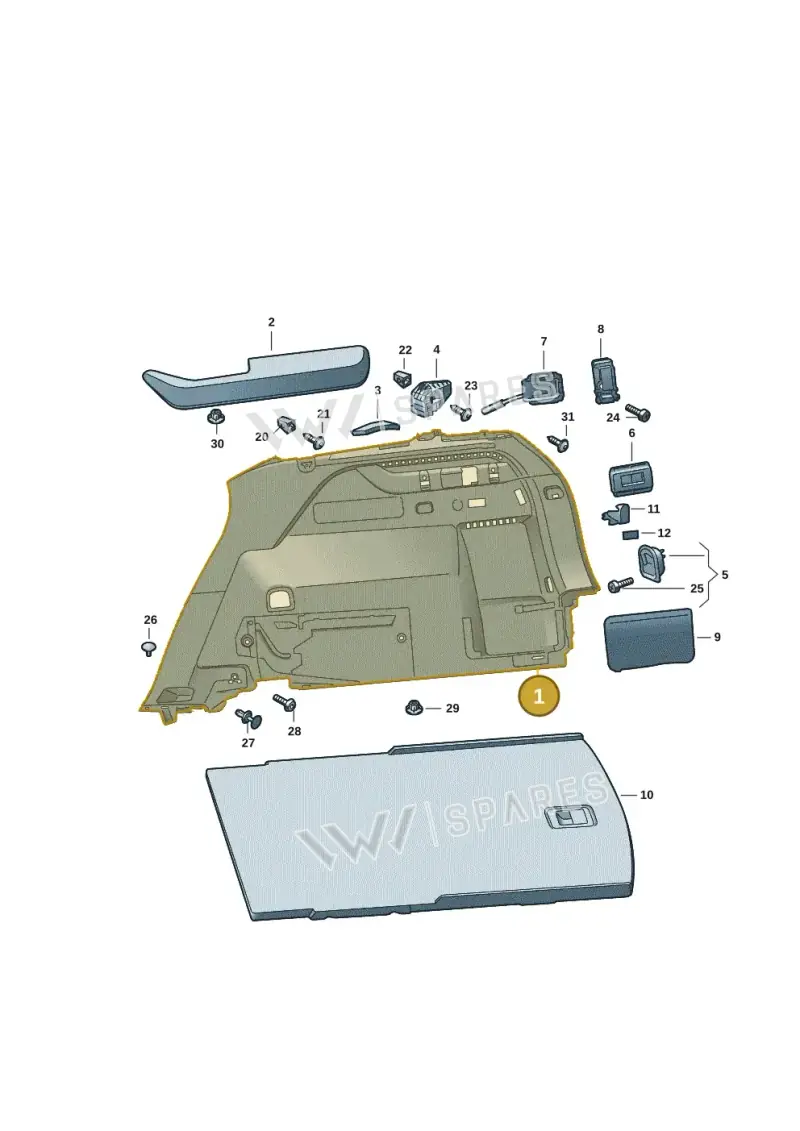 57H867428AZTB — Skoda Kodiaq (2024-2024) diagram 57h867080, position 1