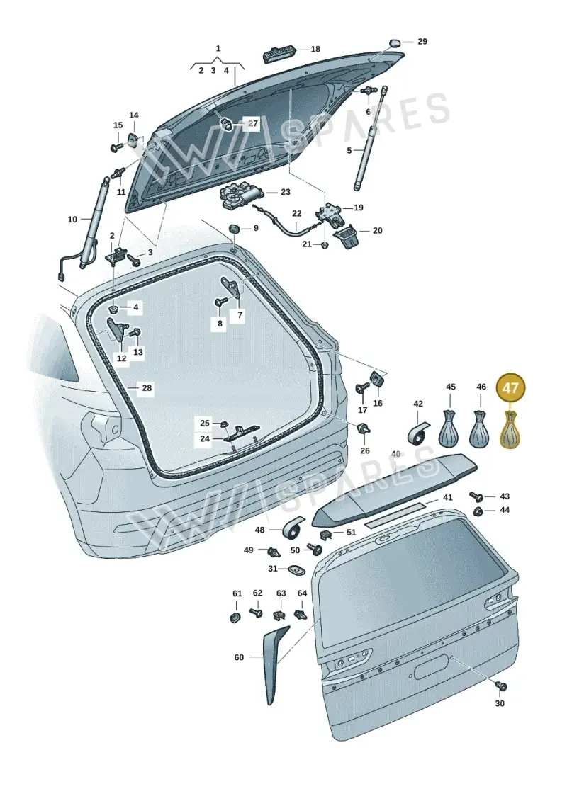 57H898022 — Skoda Kodiaq (2024-2024) diagram 57h827000, position 47