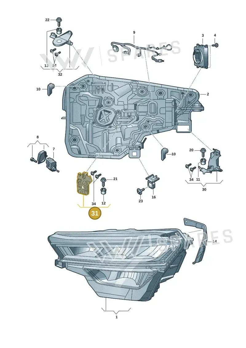 57H998226A — Skoda Kodiaq (2024-2024) diagram 57h941000, position 31
