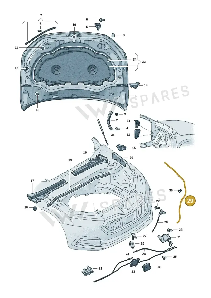 57J823535E — Skoda Kodiaq (2024-2024) diagram 57h823000, position 29