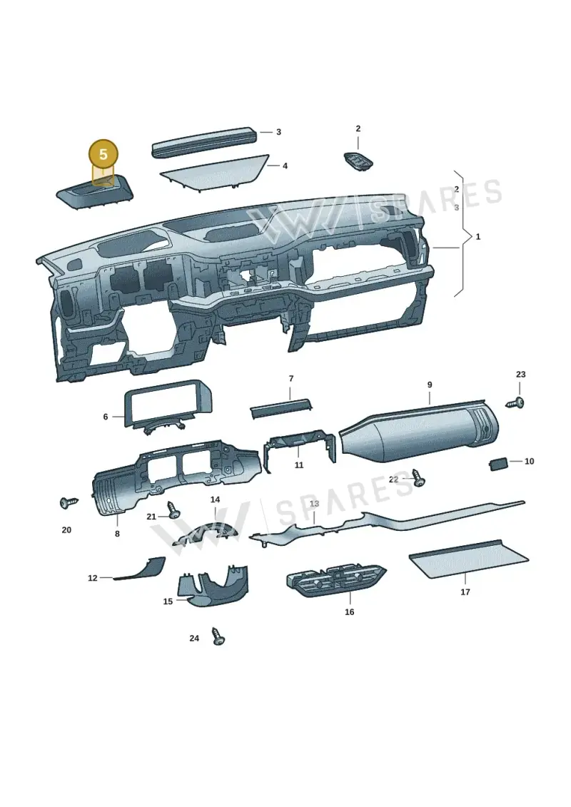 57J8575196PS — Skoda Kodiaq (2024-2024) diagram 57h857020, position 5