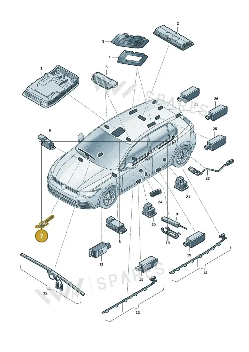 57J880397 — Skoda Kodiaq (2024-2024) diagram 3p0947000, position 7