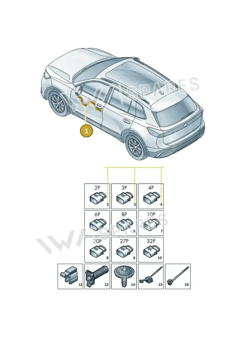 57J971120AS — Skoda Kodiaq (2024-2024) diagram 57x972300, position 1
