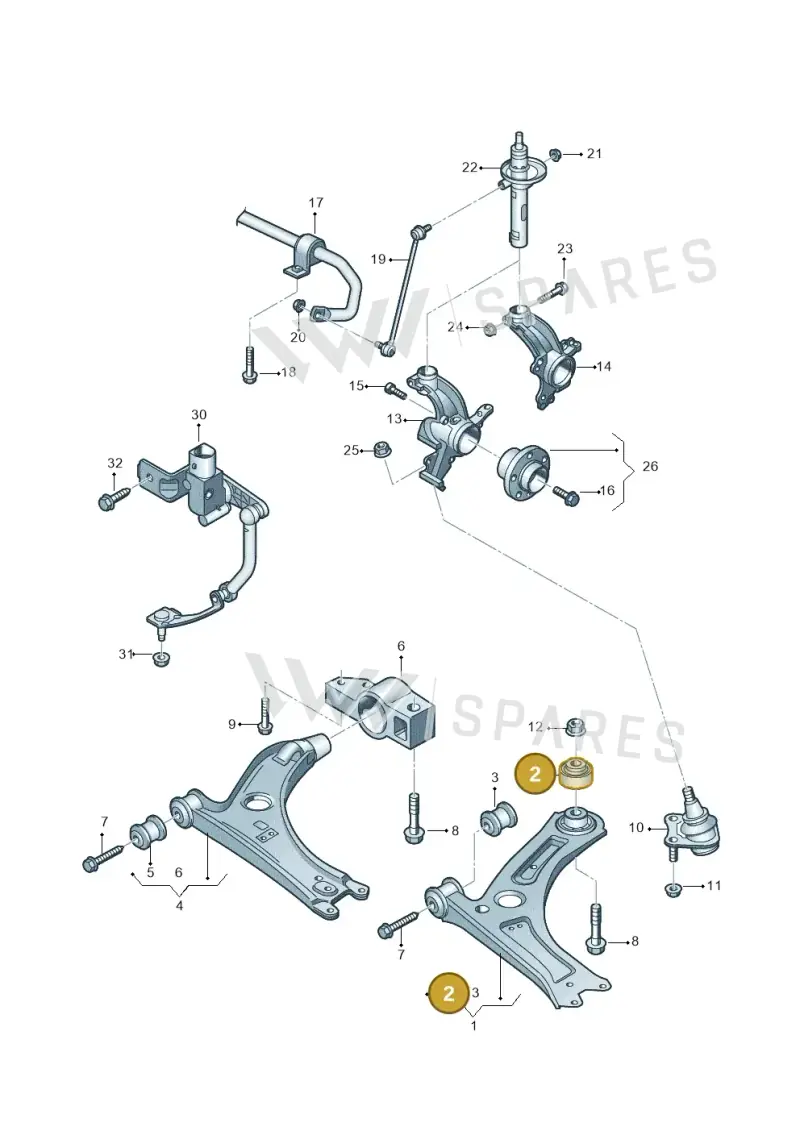 5C0407183A — Skoda Yeti (2009-2013) diagram 690407000, position 2