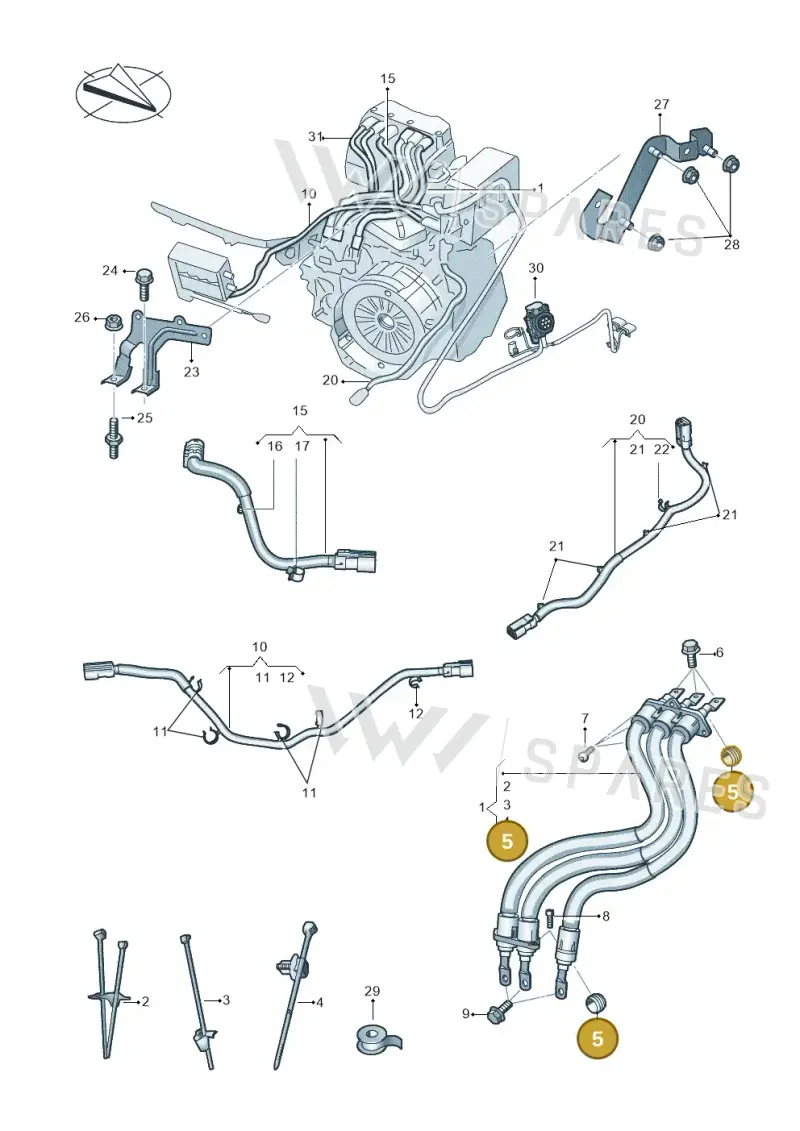 5C0971203A — Skoda Octavia (2019-2024) diagram 793970150, position 5