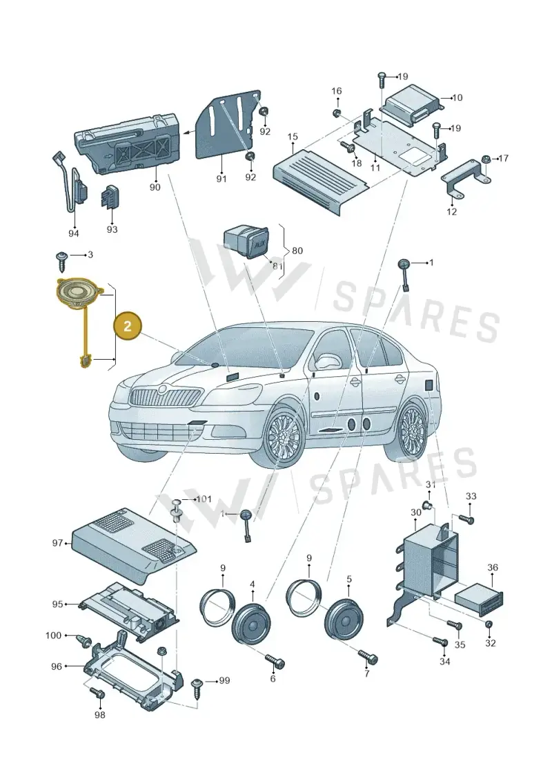 5E0035411E — Skoda Octavia (2017-2020) diagram 753000040, position 2