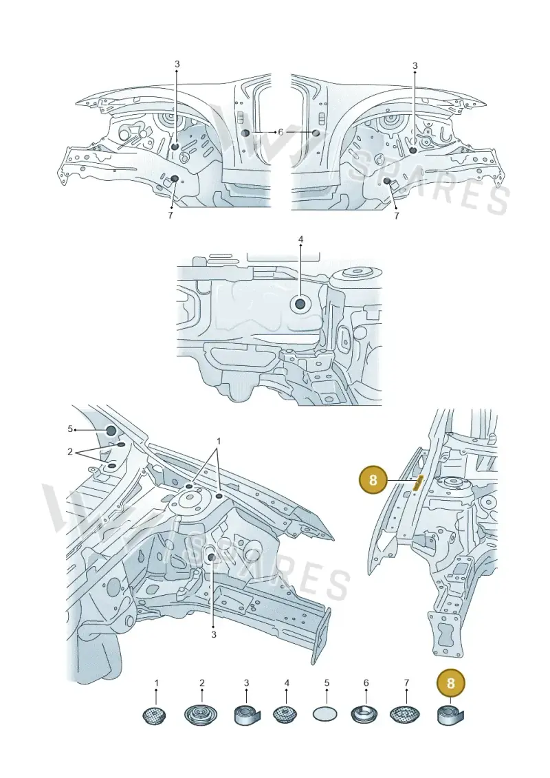 5E0805521A — Skoda Kamiq (2019-) diagram 584803030, position 8