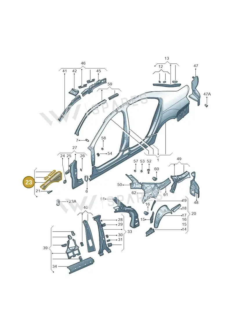 5E0810126A — Skoda Octavia (2014-2023) diagram 783809300, position 23
