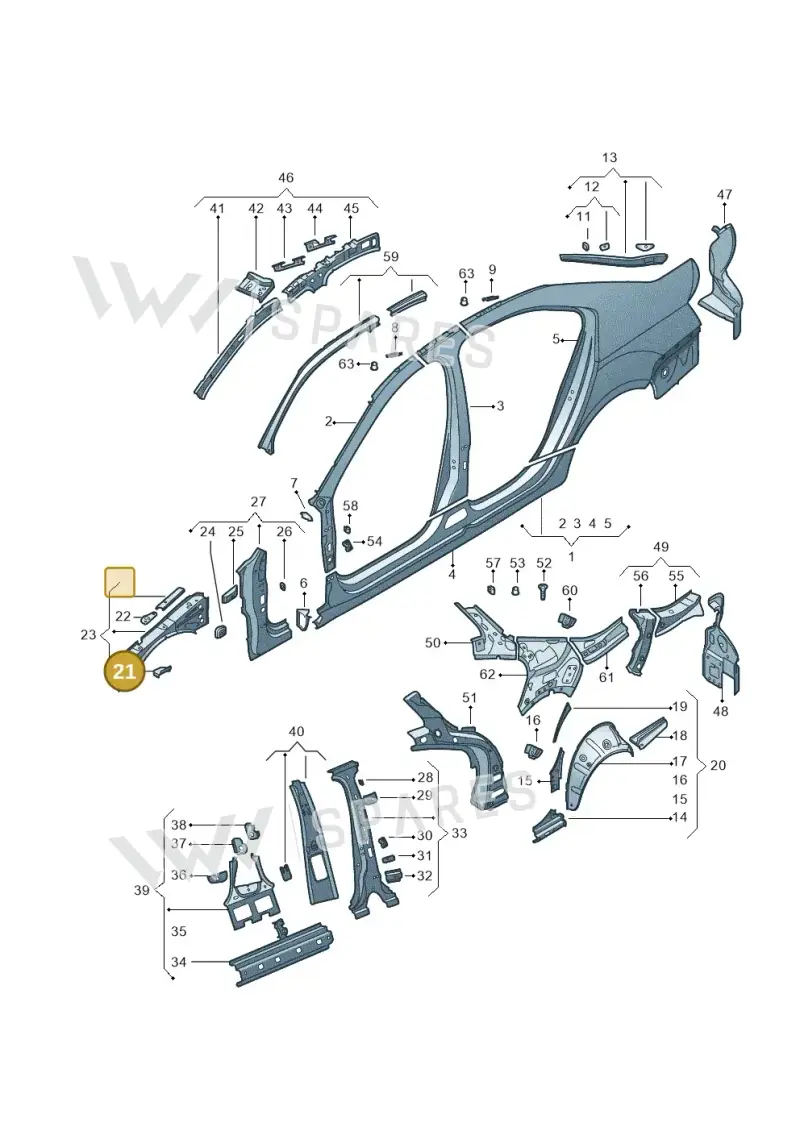5E0810239 — Skoda Octavia (2017-2020) diagram 753809300, position 21