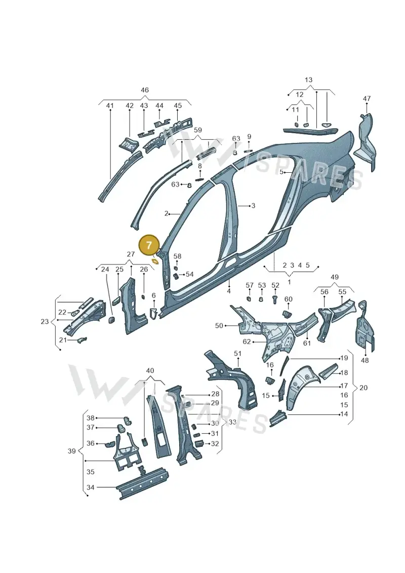 5E0810459 — Skoda Octavia (2017-2020) diagram 753809300, position 7