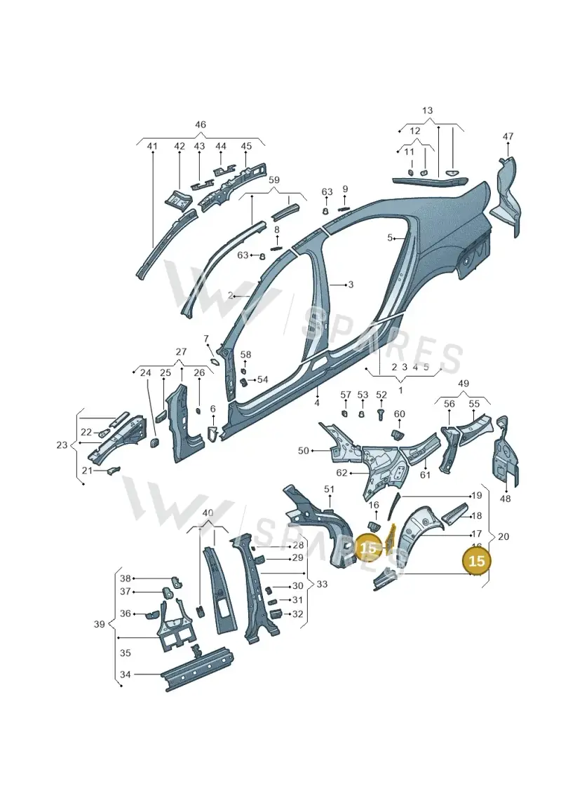 5E0810733 — Skoda Octavia (2017-2020) diagram 753809300, position 15
