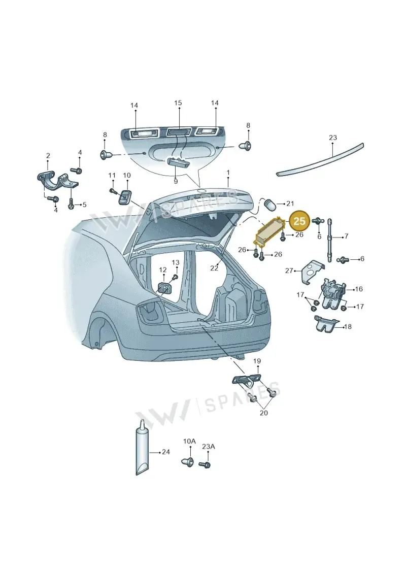 5E0827033B — Skoda Octavia (2017-2020) diagram 805827010, position 25