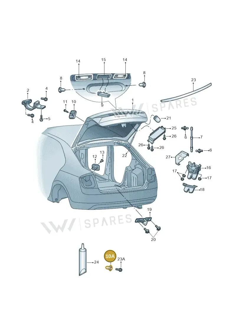 5E0827341 — Skoda Octavia (2017-2020) diagram 805827010, position 10A