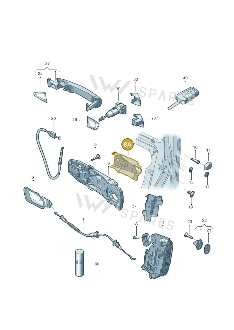 5E0837349A — Skoda Kodiaq (2017-2022) diagram 427837000, position 8A