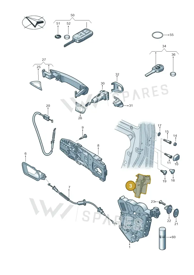 5E0837349A — Skoda Octavia (2017-2020) diagram 727837000, position 3