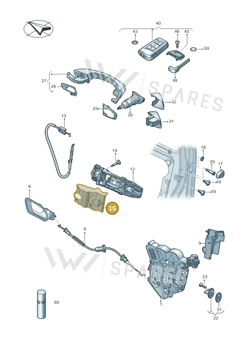 5E0837349A — Skoda Fabia (2021-) diagram 851837000, position 15