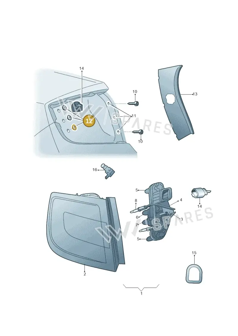 5E0945067A — Skoda Rapid (2012-2022) diagram 740945000, position 12