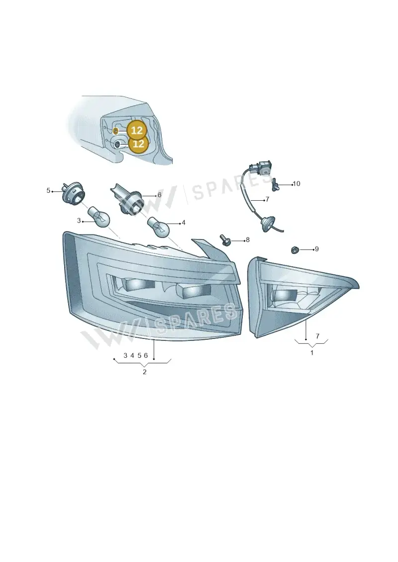 5E0945067A — Skoda Octavia (2014-2023) diagram 783945100, position 12