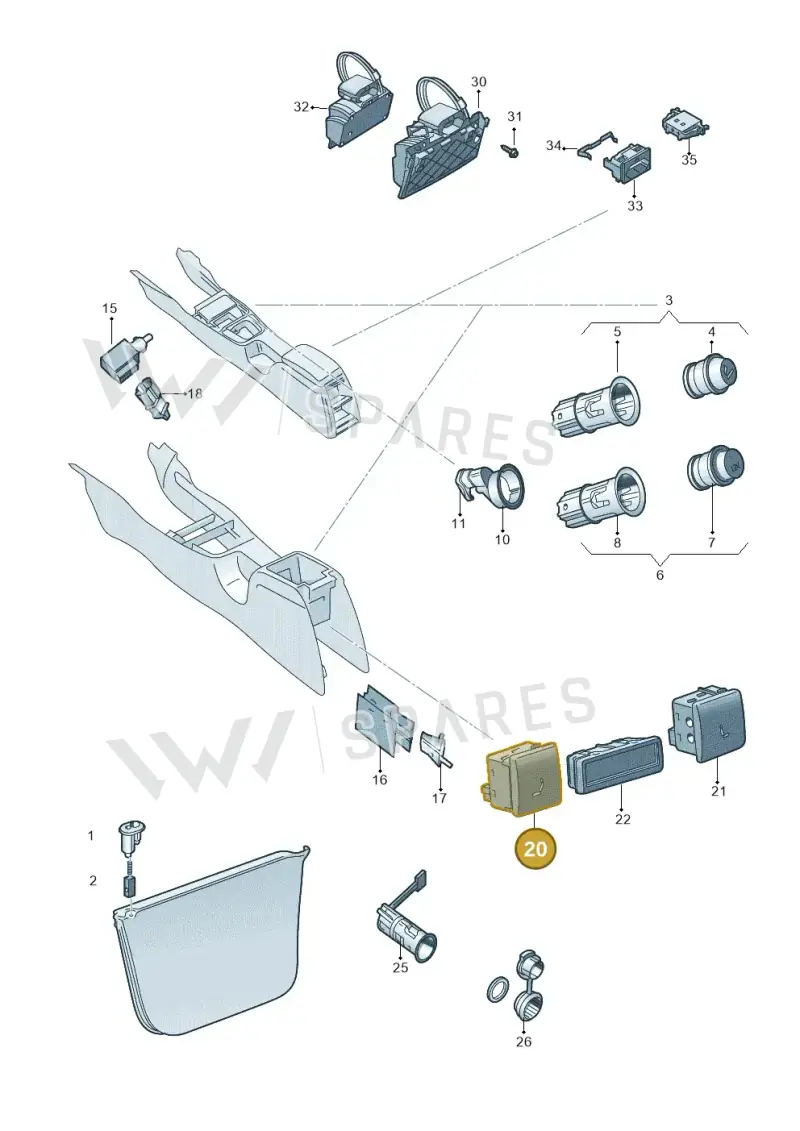 5E0963105AWHS — Skoda Octavia (2012-2017) diagram 753919700, position 20