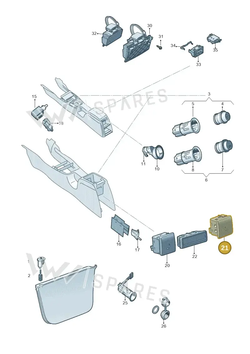 5E0963106AWHS — Skoda Octavia (2012-2017) diagram 753919700, position 21