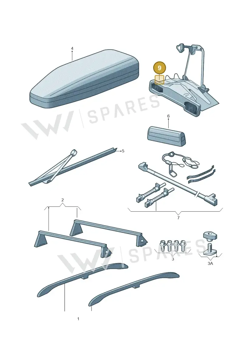 5E3071105 — Skoda Yeti (2013-2017) diagram 666071800, position 9