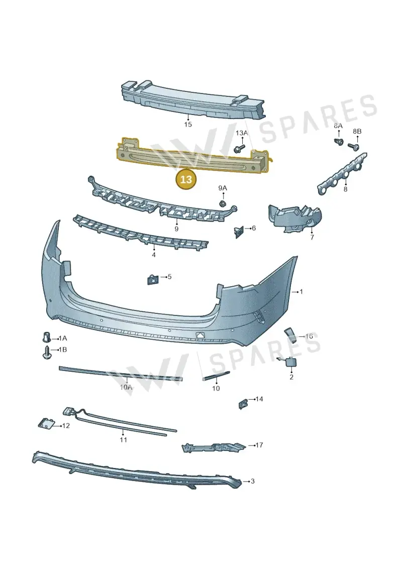 5E3807305A — Skoda Octavia (2019-2022) diagram 585807070, position 13