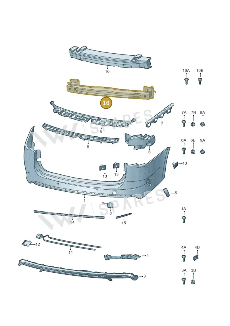 5E3807305D — Skoda Octavia (2019-2022) diagram 585807090, position 10