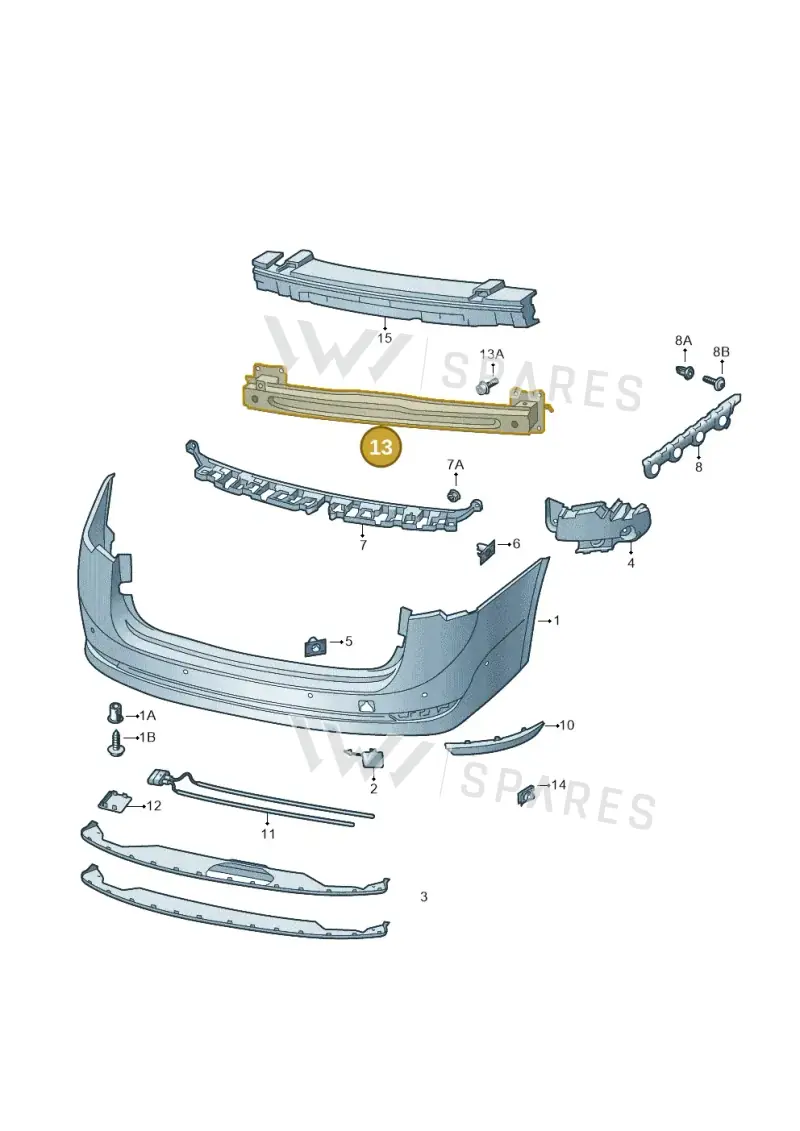 5E3807305D — Skoda Octavia (2019-2022) diagram 585807050, position 13