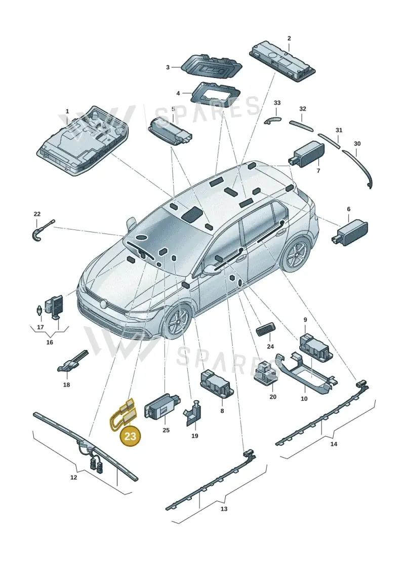 5E3947415 — Skoda Enyaq (2020-2021) diagram 50a947000, position 23