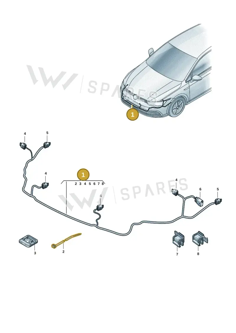 5E3971095ED — Skoda Octavia (2019-2022) diagram 5h0971000, position 1