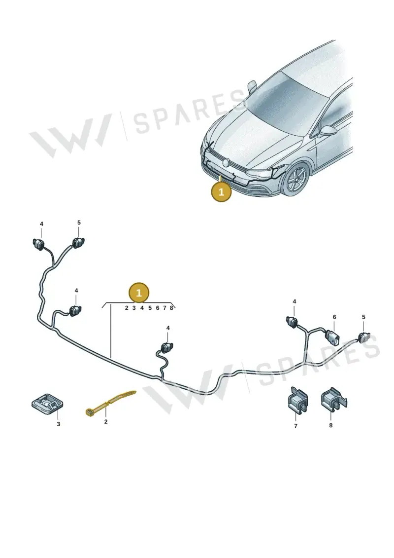5E3971095FP — Skoda Octavia (2019-2022) diagram 5h0971000, position 1