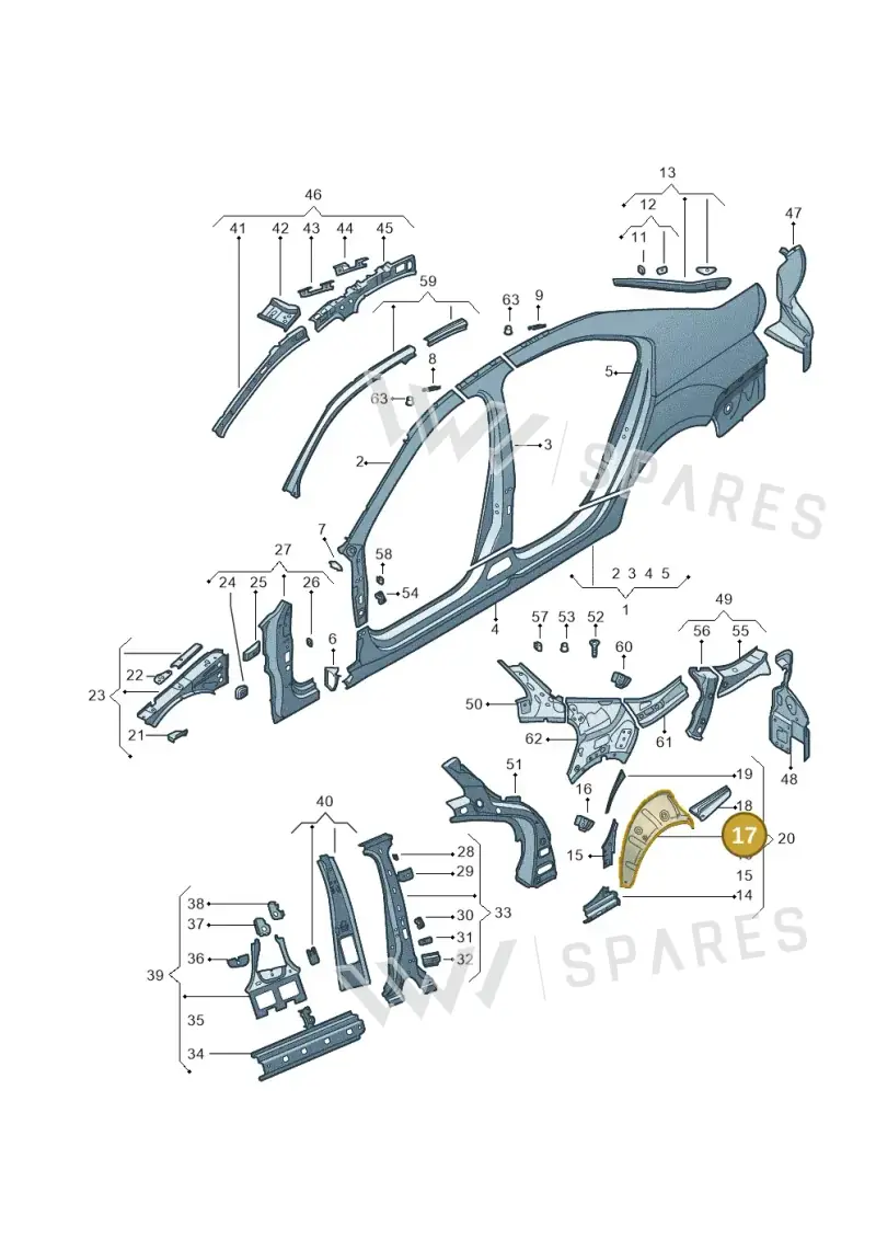 5E5809412 — Skoda Octavia (2017-2020) diagram 753809300, position 17