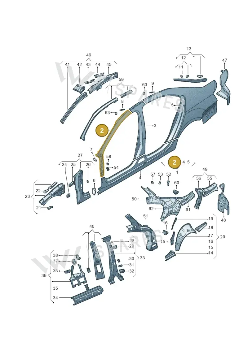 5E5809602A — Skoda Octavia (2017-2020) diagram 753809300, position 2