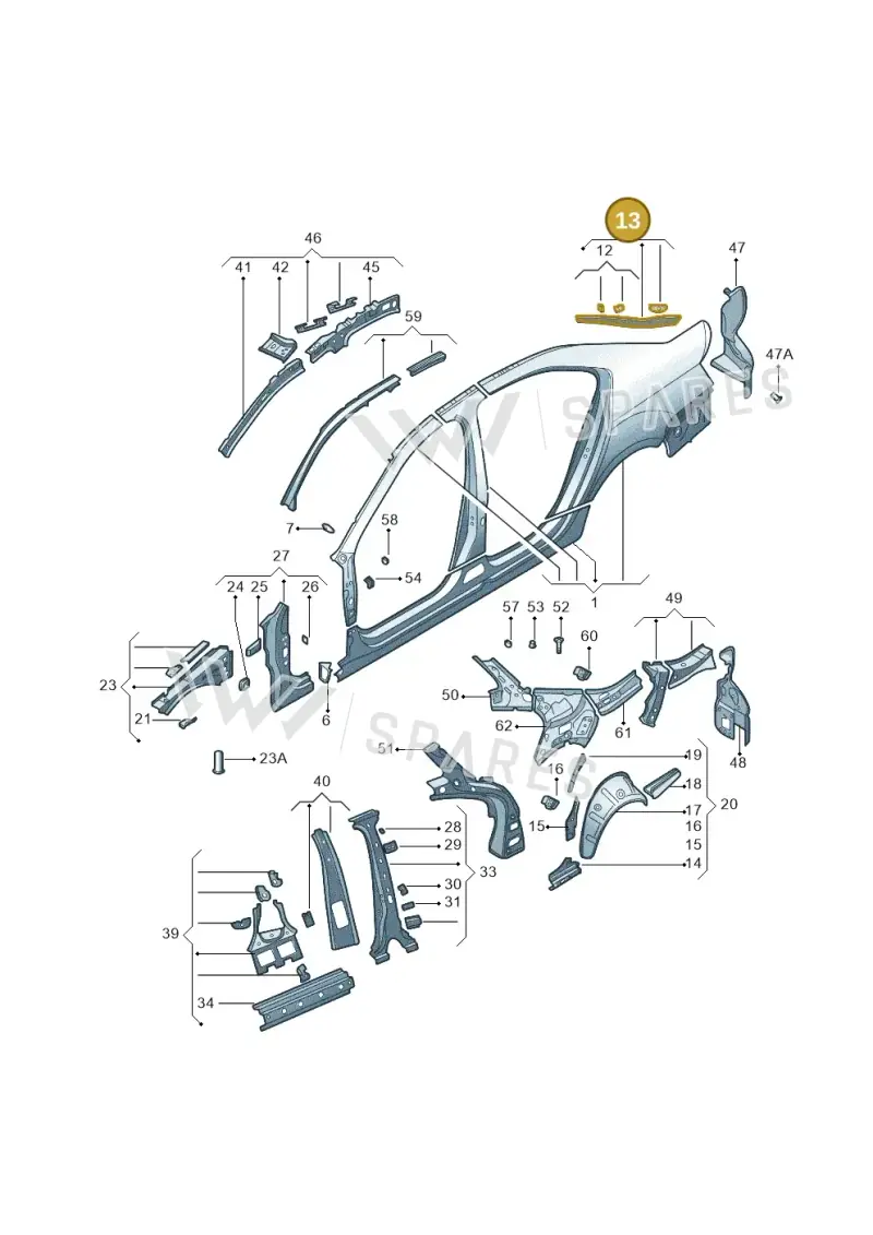 5E5809642A — Skoda Octavia (2014-2023) diagram 783809300, position 13