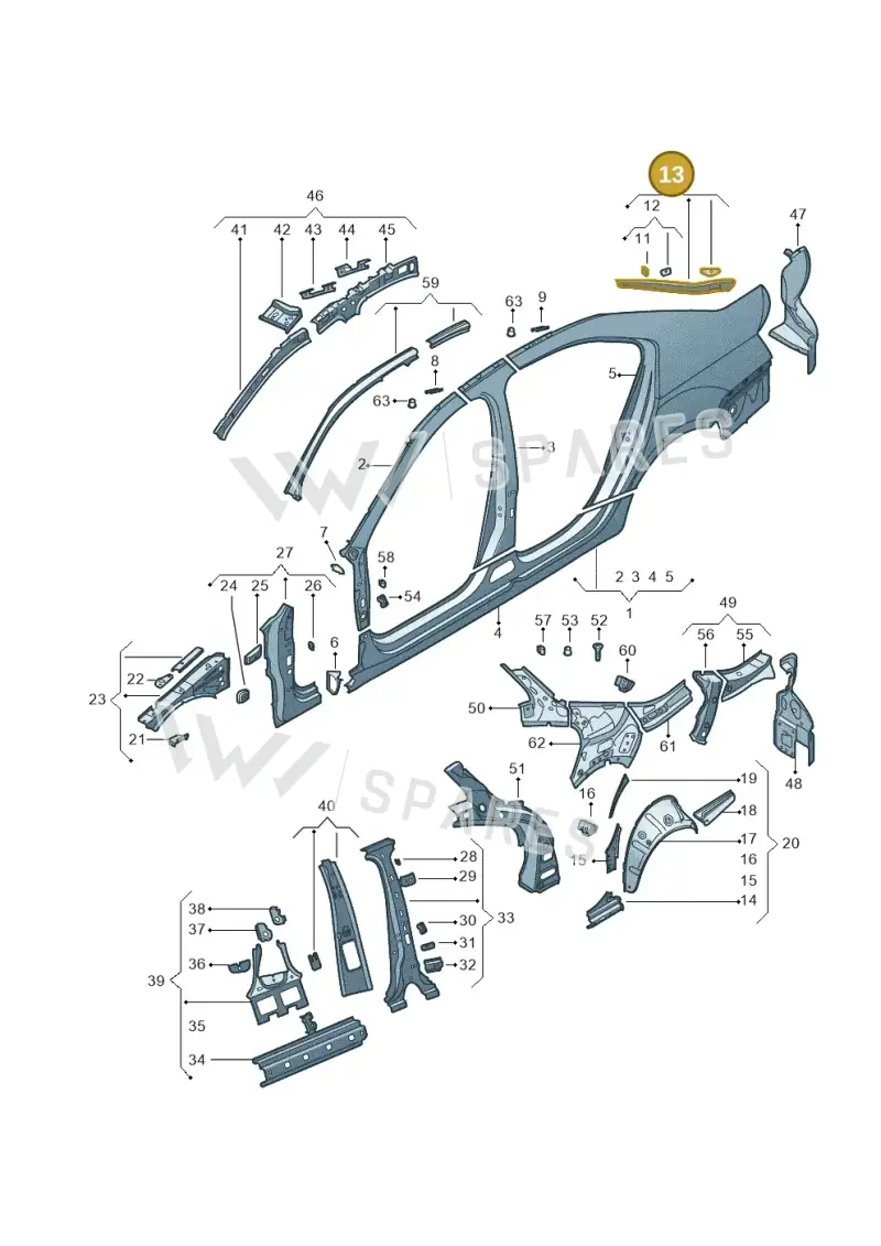 5E5809642A — Skoda Octavia (2017-2020) diagram 753809300, position 13