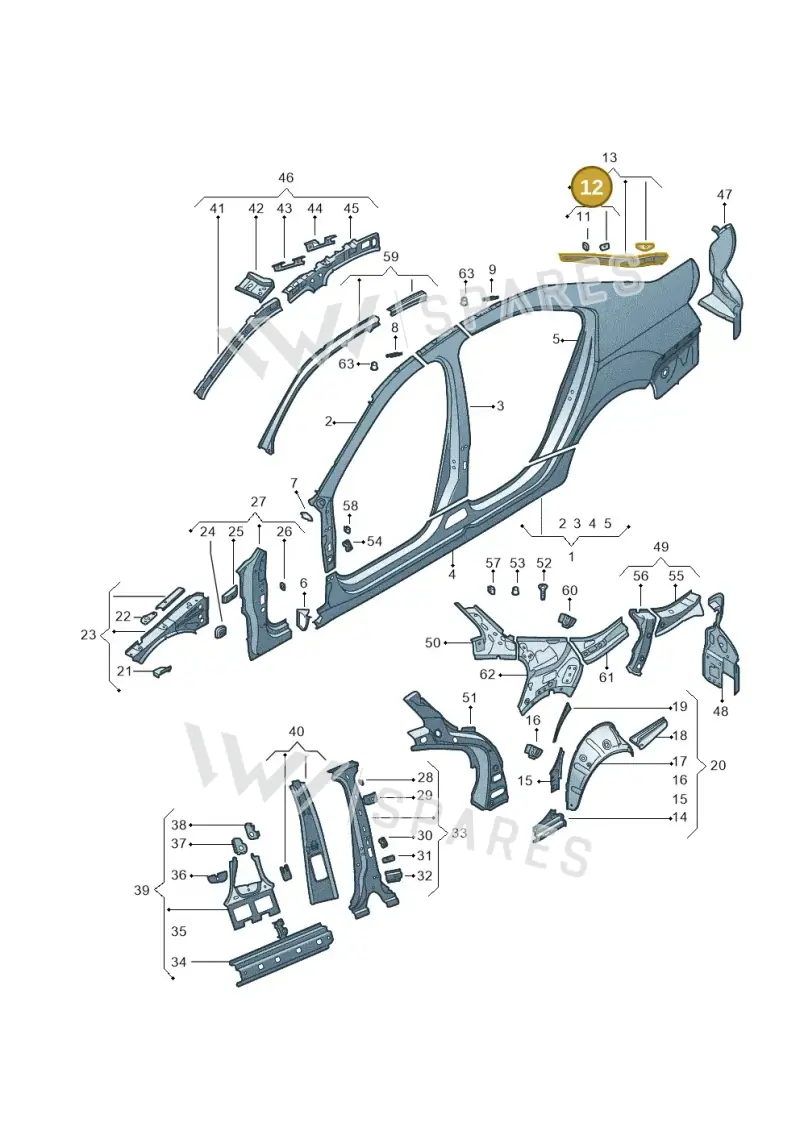 5E5809665B — Skoda Octavia (2017-2020) diagram 753809300, position 12