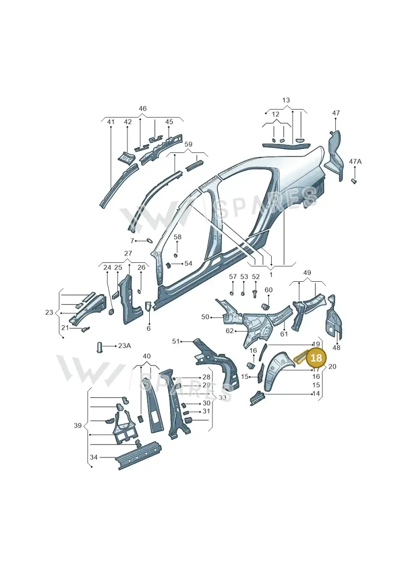 5E5813227 — Skoda Octavia (2014-2023) diagram 783809300, position 18