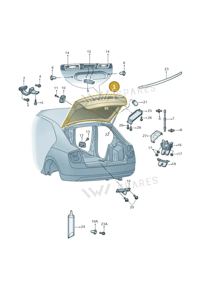 5E5827025G — Skoda Octavia (2017-2020) diagram 805827010, position 1