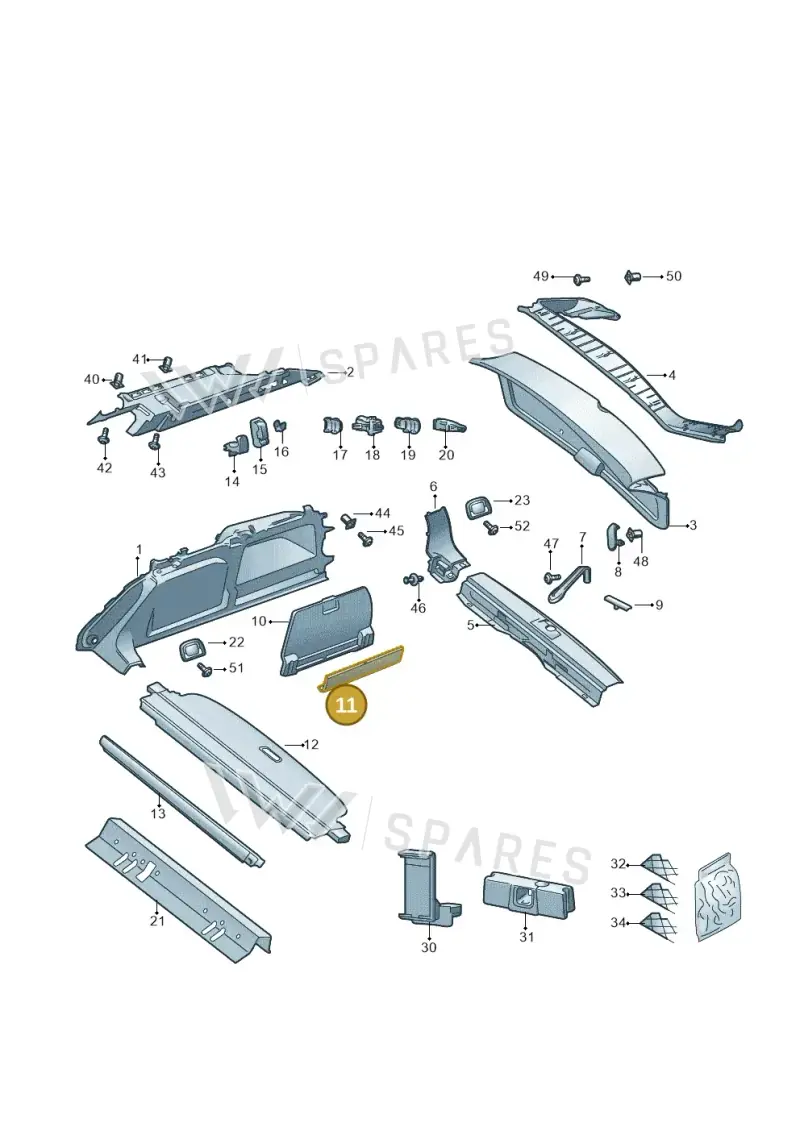 5E58675749B9 — Skoda Superb Combi (2015-2024) diagram 851867850, position 11