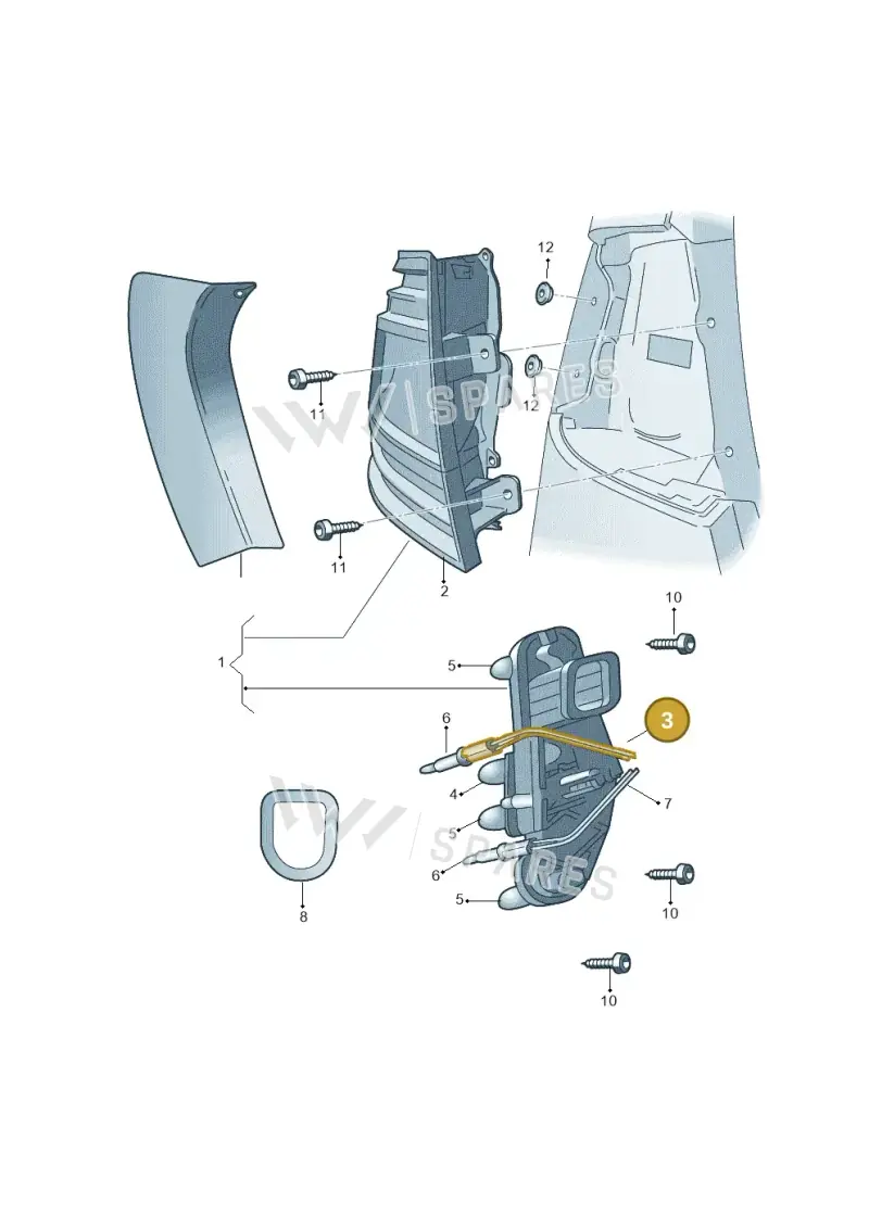 5E5945258A — Skoda Octavia (2012-2017) diagram 753945000, position 3
