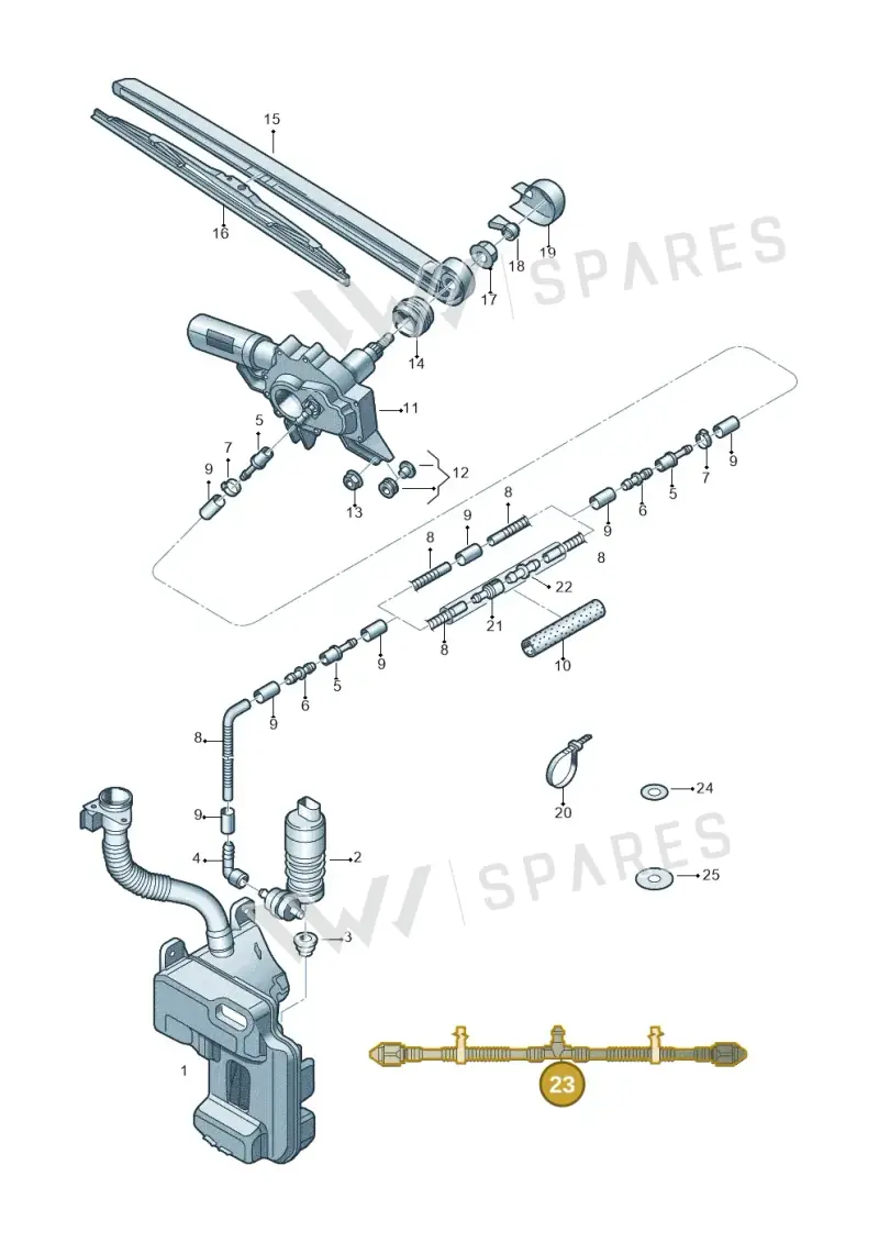 5E5955663B — Skoda Octavia (2017-2020) diagram 805955030, position 23