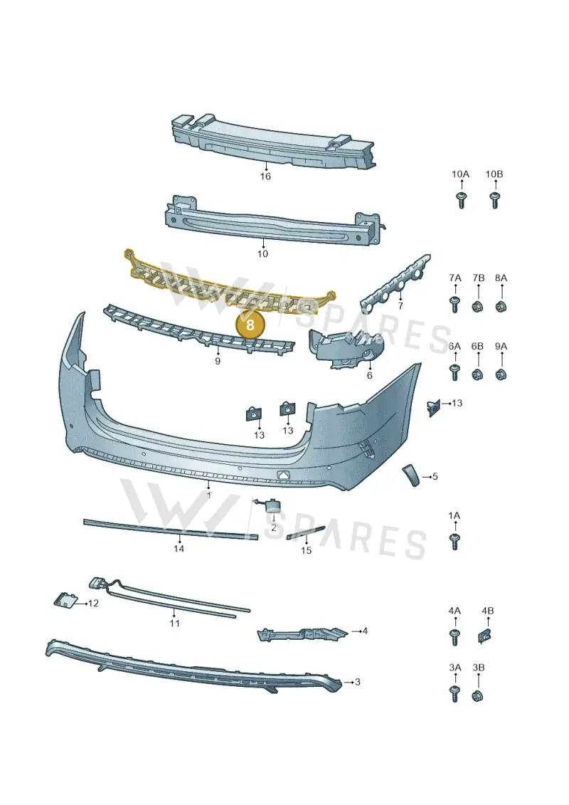 5E6807863 — Skoda Octavia (2019-2022) diagram 585807090, position 8