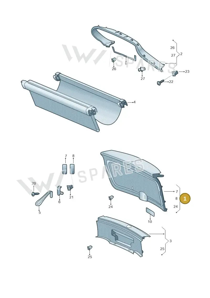 5E6867975AVLR — Skoda Octavia (2019-2022) diagram 585867900, position 1